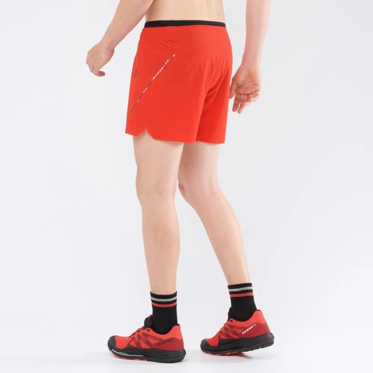 Orange Salomon Sense Aero 5'' Men's Shorts | IE TO1679